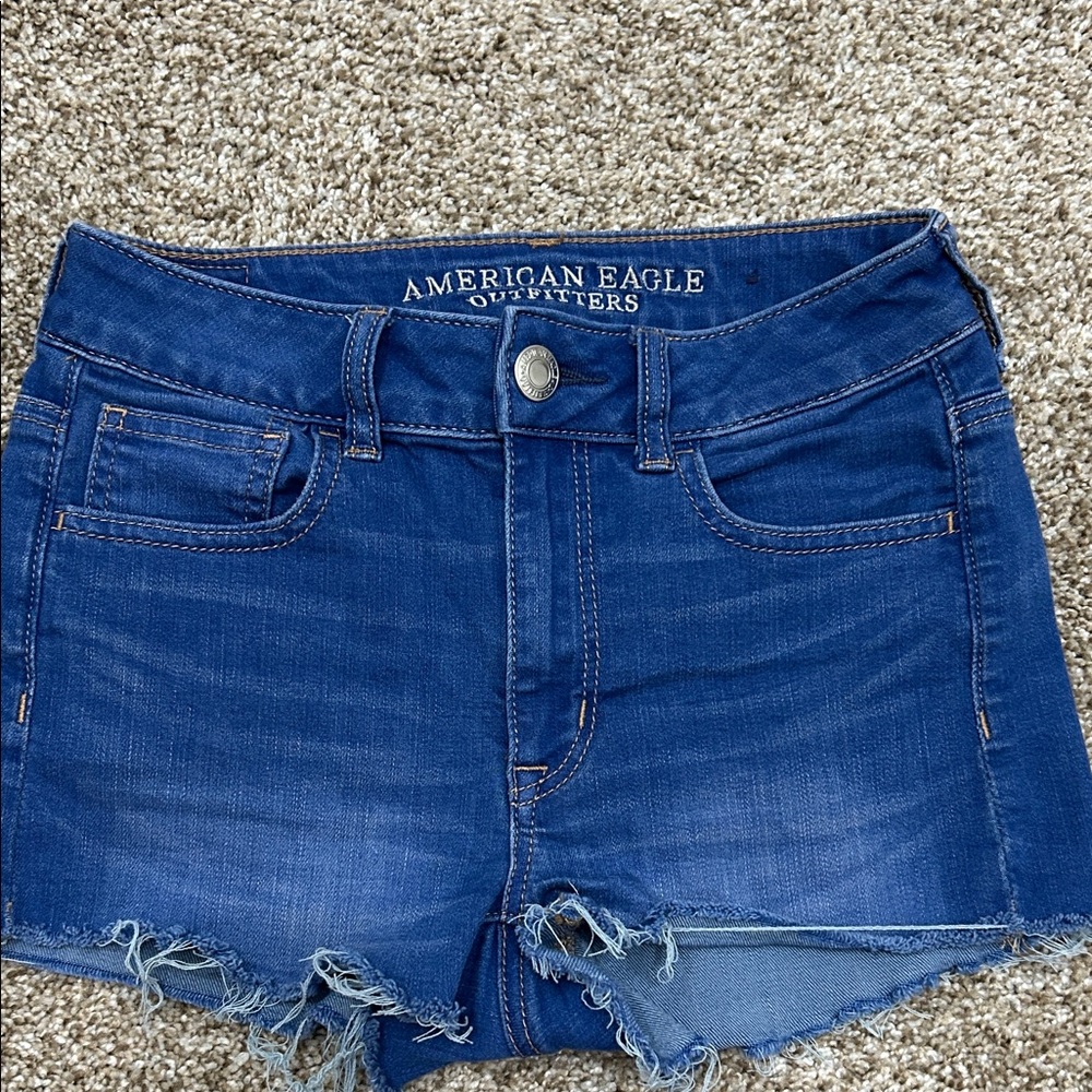 American Eagle Outfitters Dark Blue Jean Shorts
